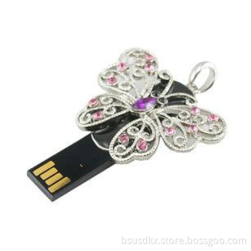 Butterfly Shaped Jewelry USB Flash Drive Stick 2GB 4GB